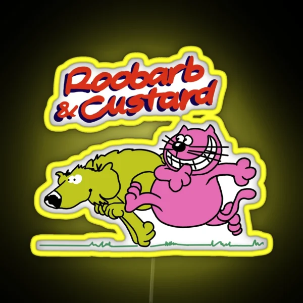 Roobarb And Custard RGB Neon Sign