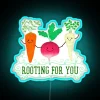 Add vibrant humor to your space with rootin' for you sign.