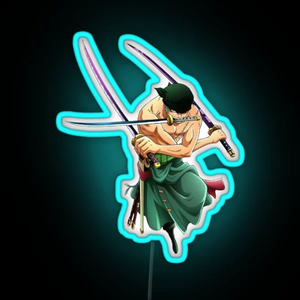 Roronoa Zoro One Piece RGB Neon Sign