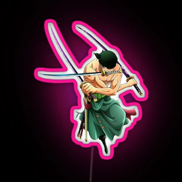 Roronoa Zoro One Piece RGB Neon Sign