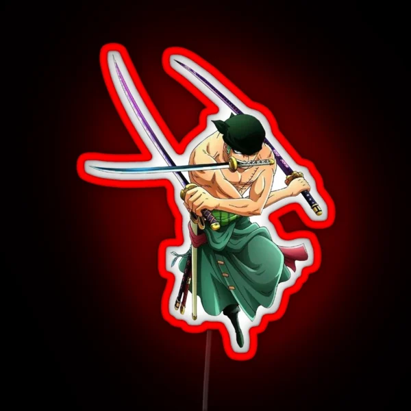 Roronoa Zoro One Piece RGB Neon Sign