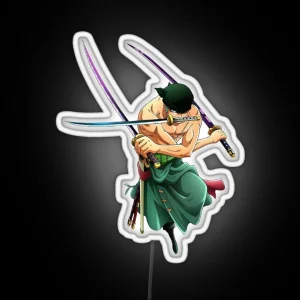 Roronoa Zoro One Piece RGB Neon Sign