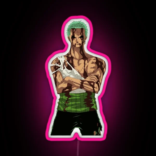 Roronoa Zoro One Piece RGB Neon Sign
