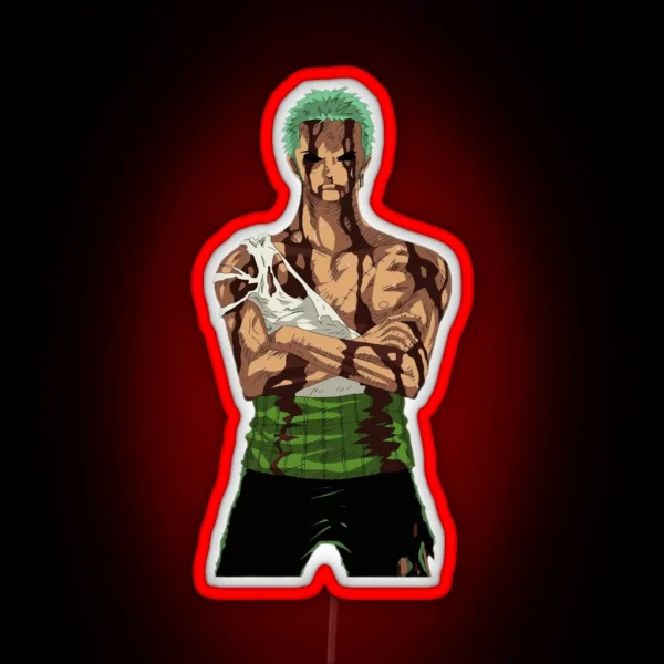 Roronoa Zoro One Piece RGB Neon Sign