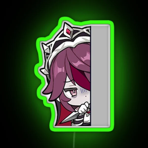 Rosaria Emoticon 4 Sneak RGB Neon Sign