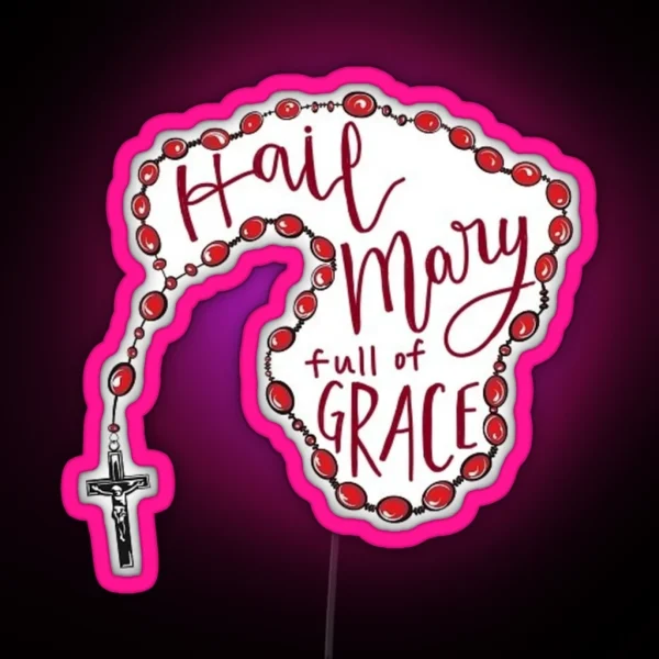 Rosary RGB Neon Sign