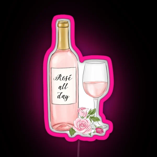 Rose All Day RGB Neon Sign
