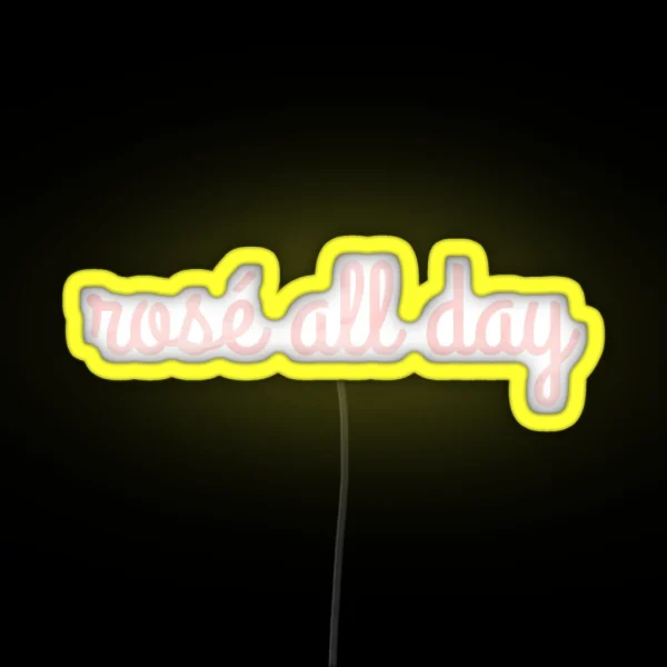 Rose All Day RGB Neon Sign