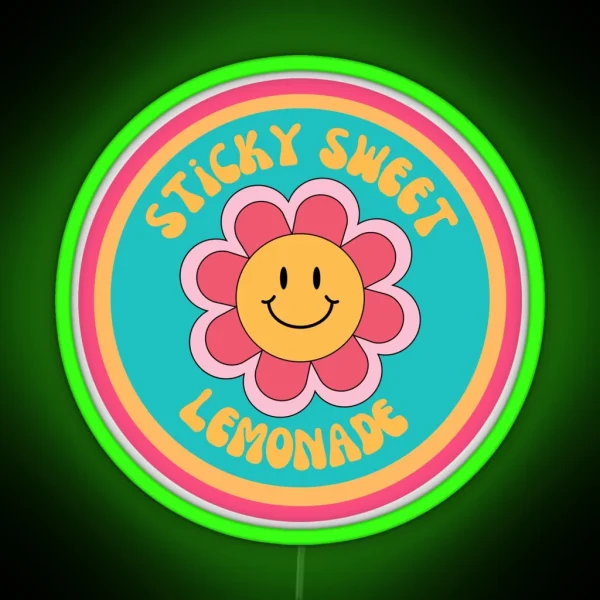 ROSE COLORED LENSES RGB Neon Sign