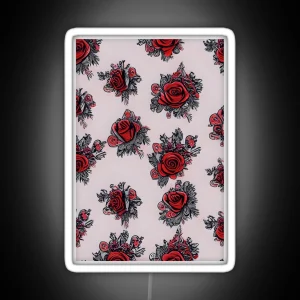 Rose Pattern RGB Neon Sign