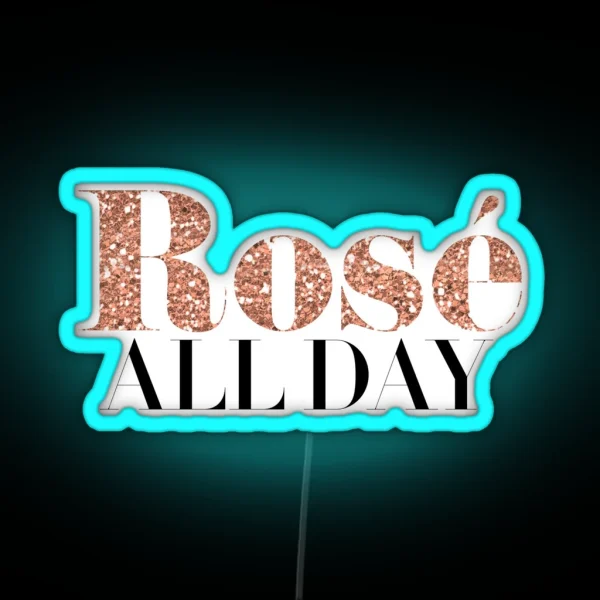 Rose Wine RGB Neon Sign