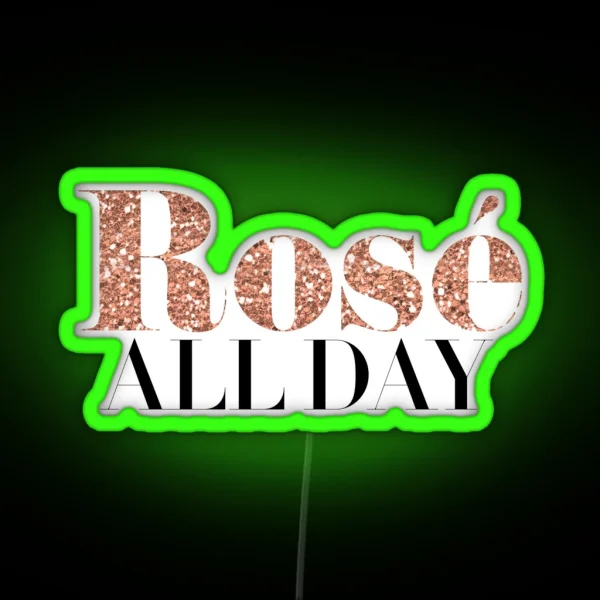 Rose Wine RGB Neon Sign