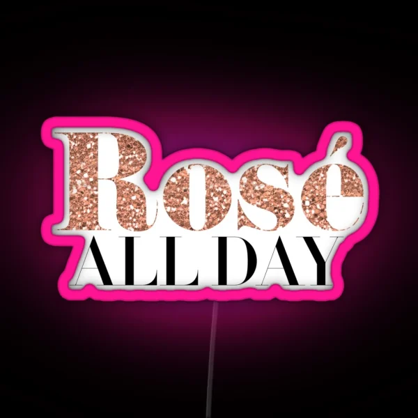 Rose Wine RGB Neon Sign