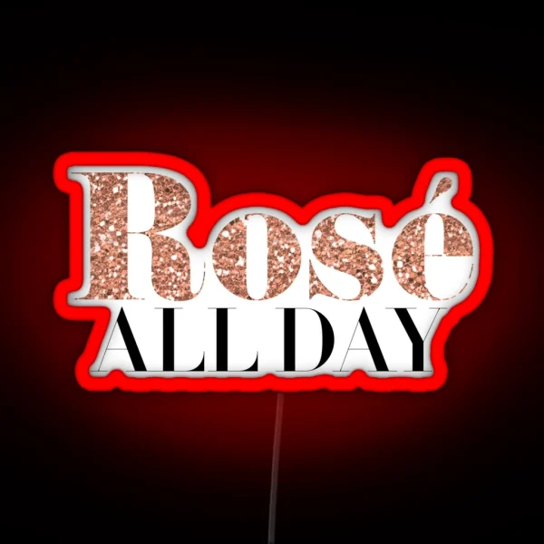 Rose Wine RGB Neon Sign