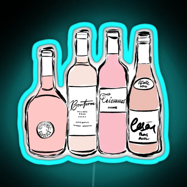 Rose Wine RGB Neon Sign