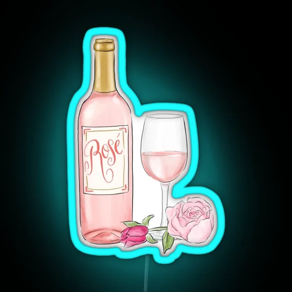Rose Wine RGB Neon Sign