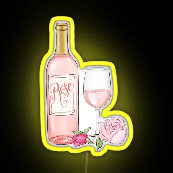 Rose Wine RGB Neon Sign