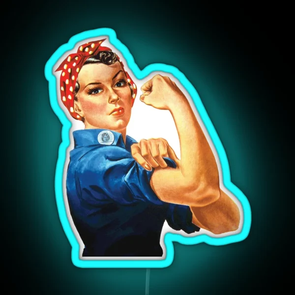 ROSIE THE RIVETER RGB Neon Sign