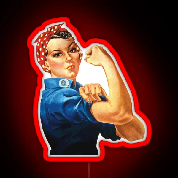 ROSIE THE RIVETER RGB Neon Sign