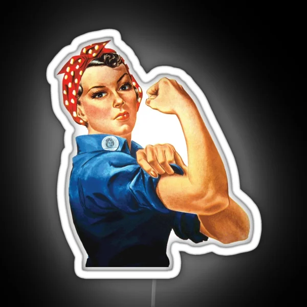 ROSIE THE RIVETER RGB Neon Sign