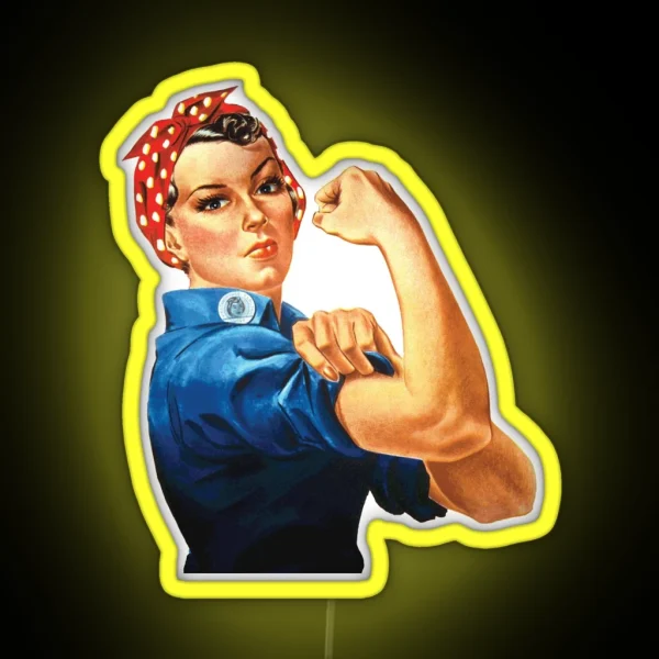 ROSIE THE RIVETER RGB Neon Sign