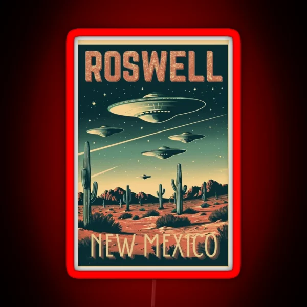 Roswell Reverie Vintage Roswell New Mexico RGB Neon Sign