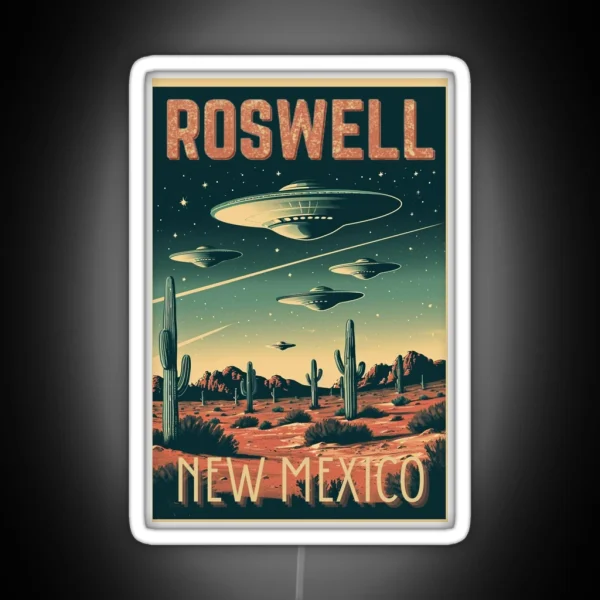 Roswell Reverie Vintage Roswell New Mexico RGB Neon Sign