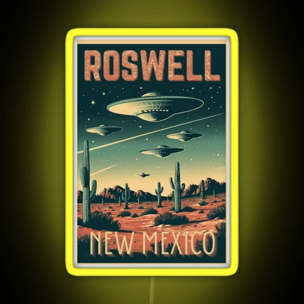 Roswell Reverie Vintage Roswell New Mexico RGB Neon Sign