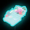 RGB Neon Wall Sign with Vibrant Colorful Rosy Dream Themes