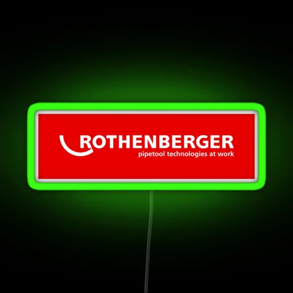 Rothenberger Tools Logo 1 RGB Neon Sign