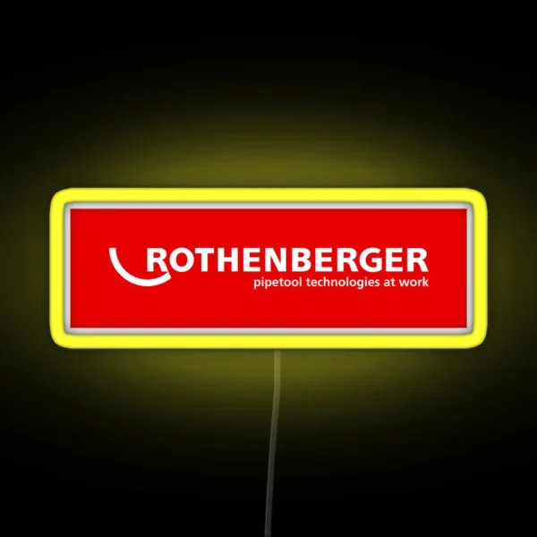 Rothenberger Tools Logo 1 RGB Neon Sign