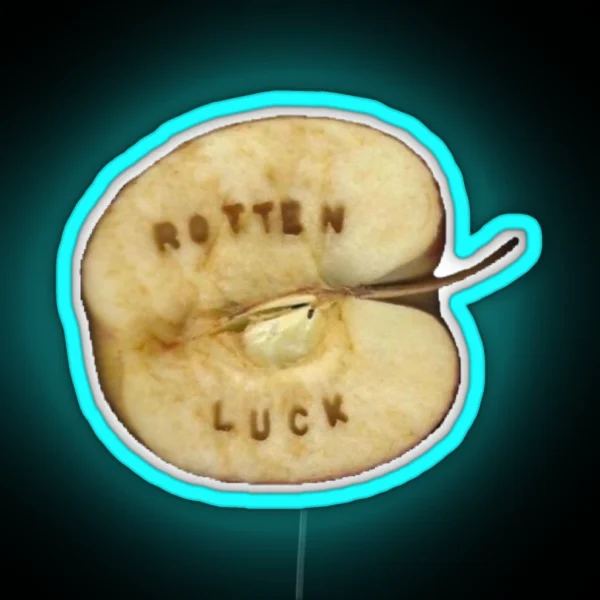 Rotten Luck Apple RGB Neon Sign