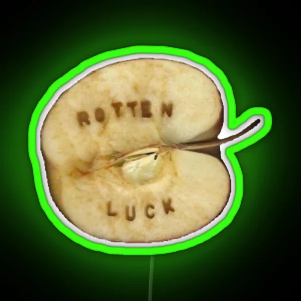 Rotten Luck Apple RGB Neon Sign