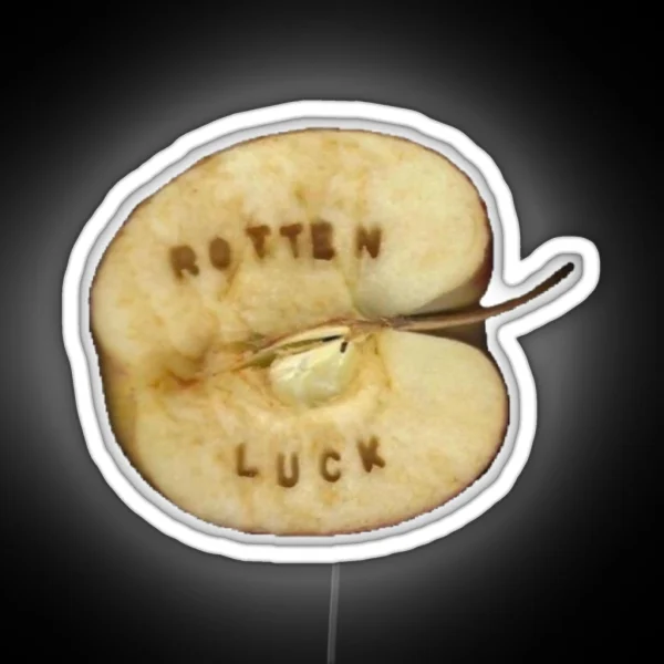 Rotten Luck Apple RGB Neon Sign
