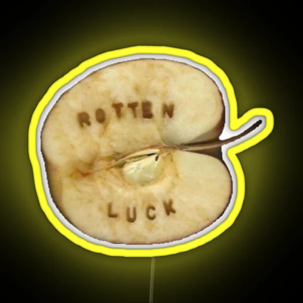 Rotten Luck Apple RGB Neon Sign