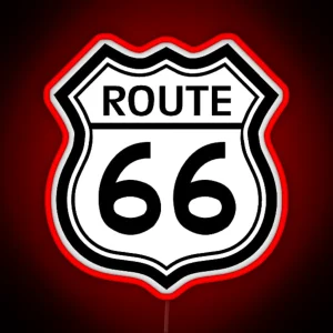 Route 66 Sign RGB Neon Sign