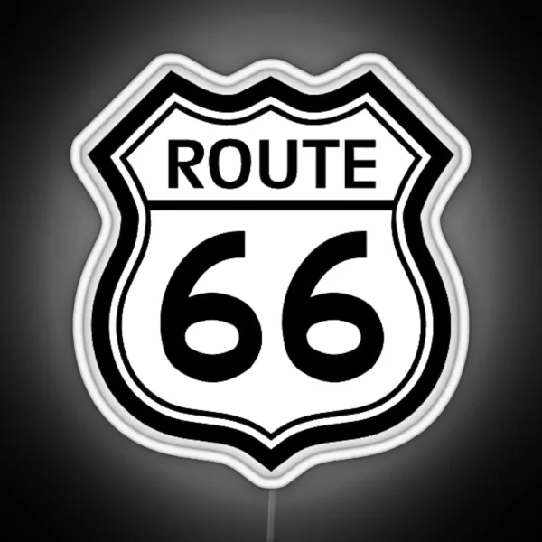 Route 66 Sign RGB Neon Sign