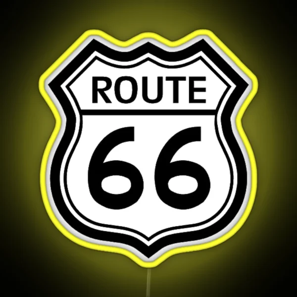 Route 66 Sign RGB Neon Sign