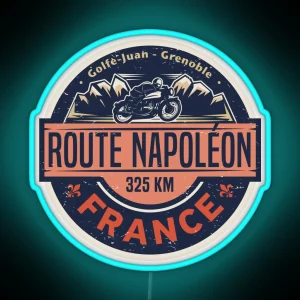 Route Napoleon France RGB Neon Sign
