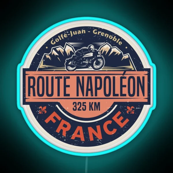 Route Napoleon France RGB Neon Sign