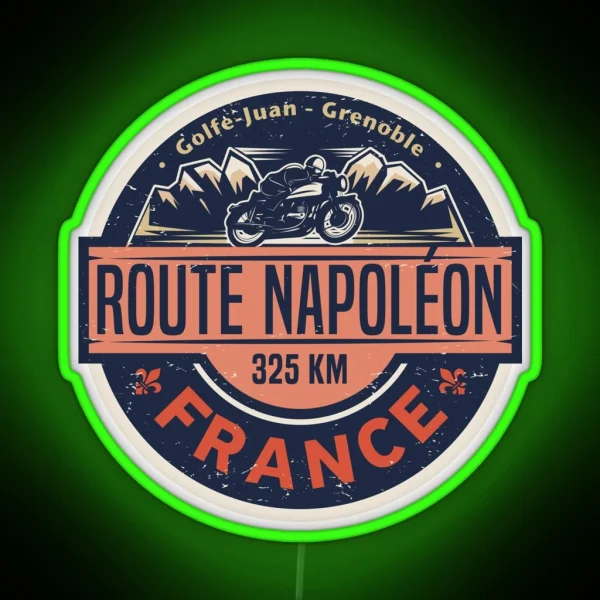 Route Napoleon France RGB Neon Sign