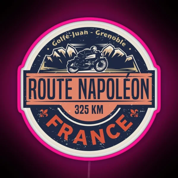 Route Napoleon France RGB Neon Sign
