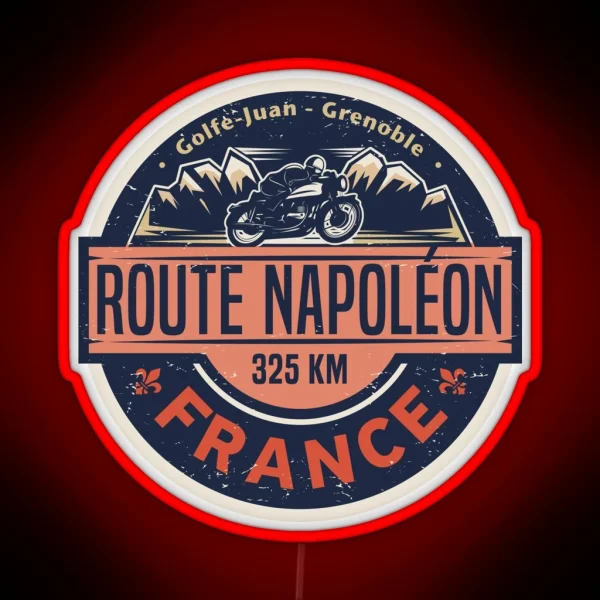Route Napoleon France RGB Neon Sign