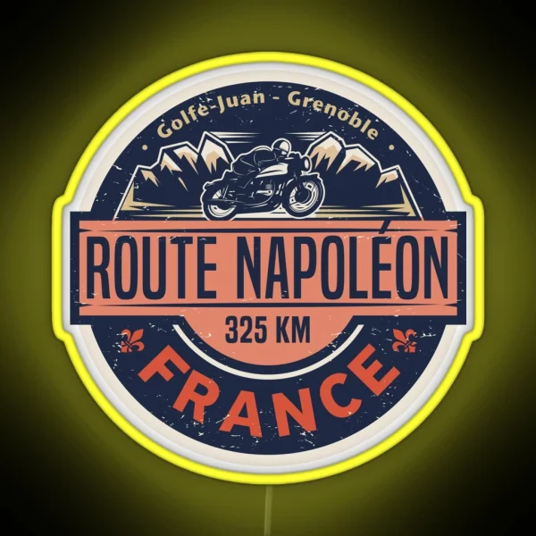 Route Napoleon France RGB Neon Sign