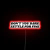 Roy Kent's fiery motivation in RGB glowing neon lettering