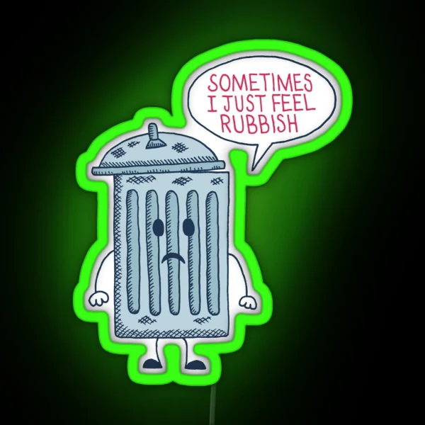 Rubbish RGB Neon Sign