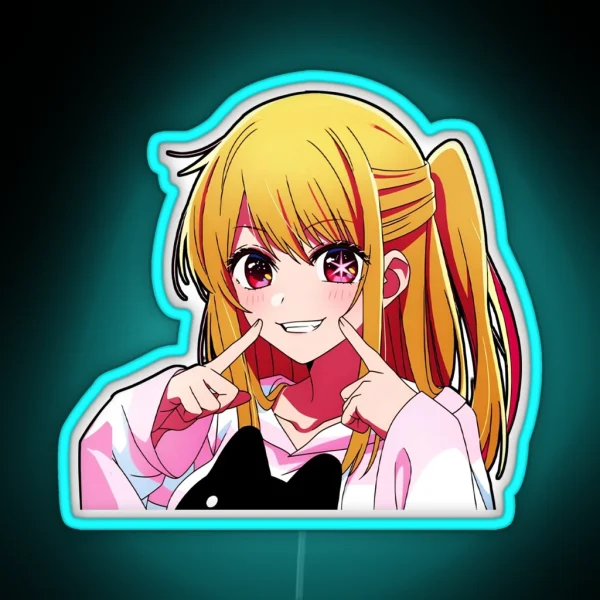 Ruby Oshi No Ko Led Oshi No Ko Anime Decals Ruby RGB Neon Sign