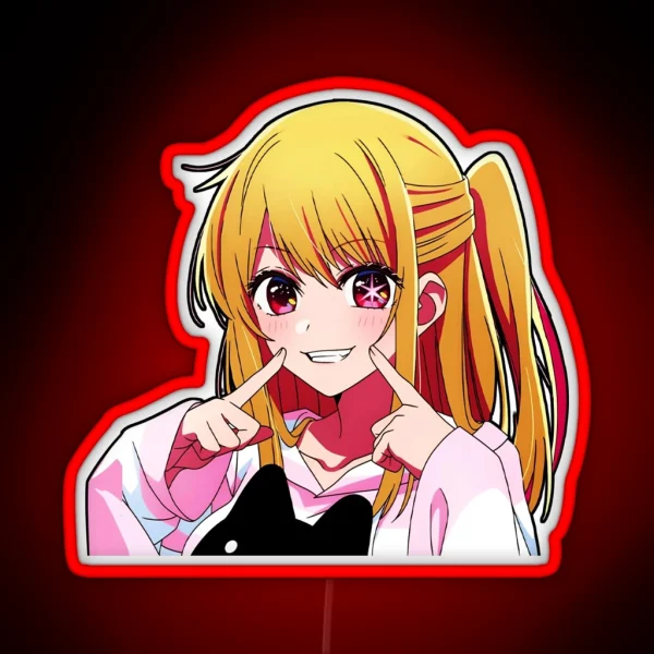 Ruby Oshi No Ko Led Oshi No Ko Anime Decals Ruby RGB Neon Sign