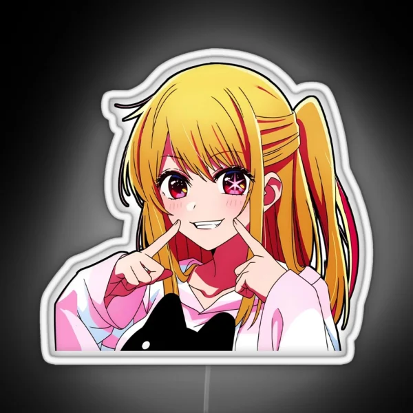 Ruby Oshi No Ko Led Oshi No Ko Anime Decals Ruby RGB Neon Sign