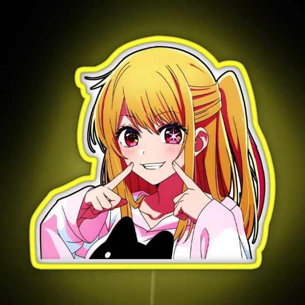 Ruby Oshi No Ko Led Oshi No Ko Anime Decals Ruby RGB Neon Sign